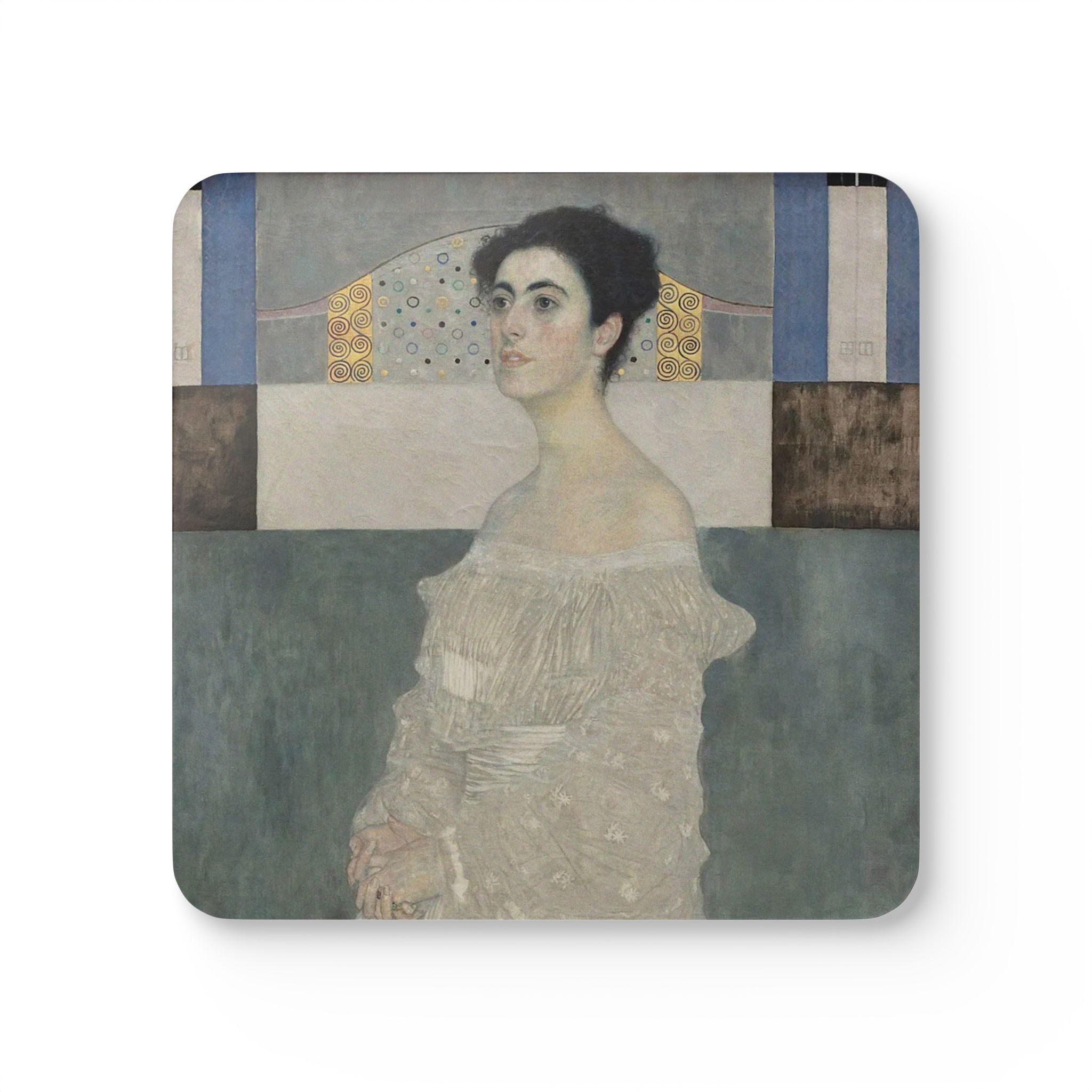 Portrait of Margaret Stonborough-Wittgenstein (1905) Coaster Set | Gustav Klimt