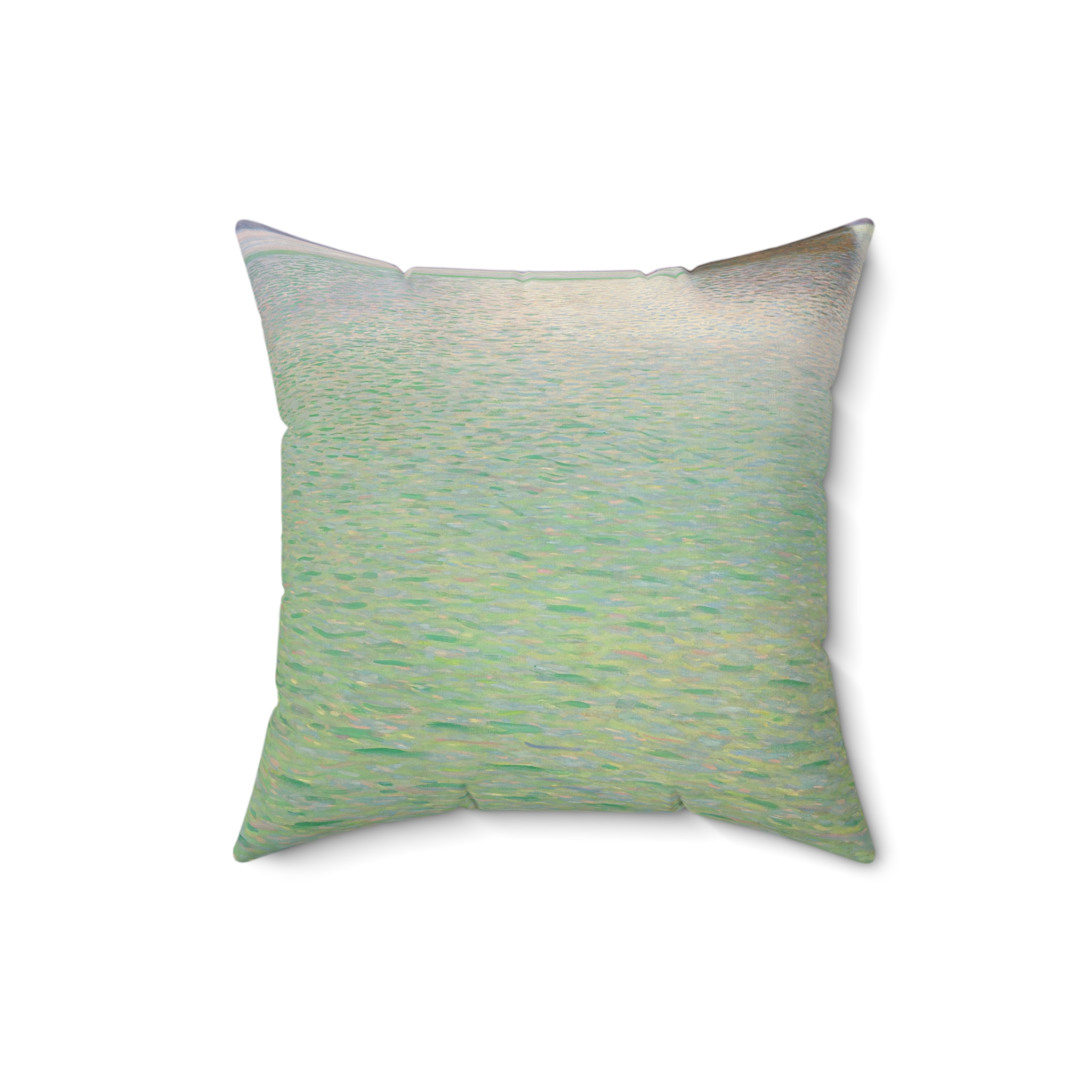 Island on the Attersee (1901) Throw Pillow | Gustav Klimt