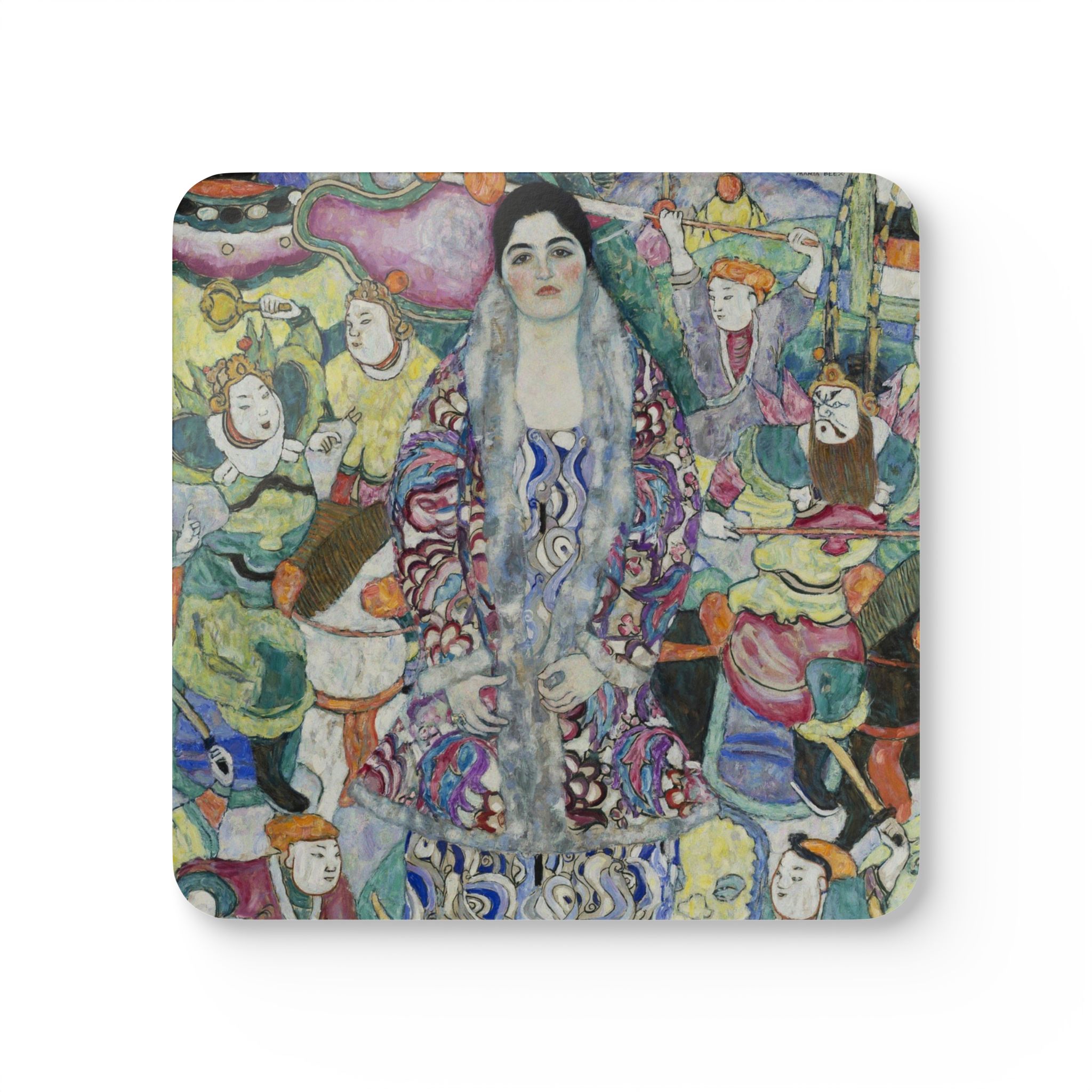 Portrait of Friederike Maria Beer (1916) Coaster Set | Gustav Klimt