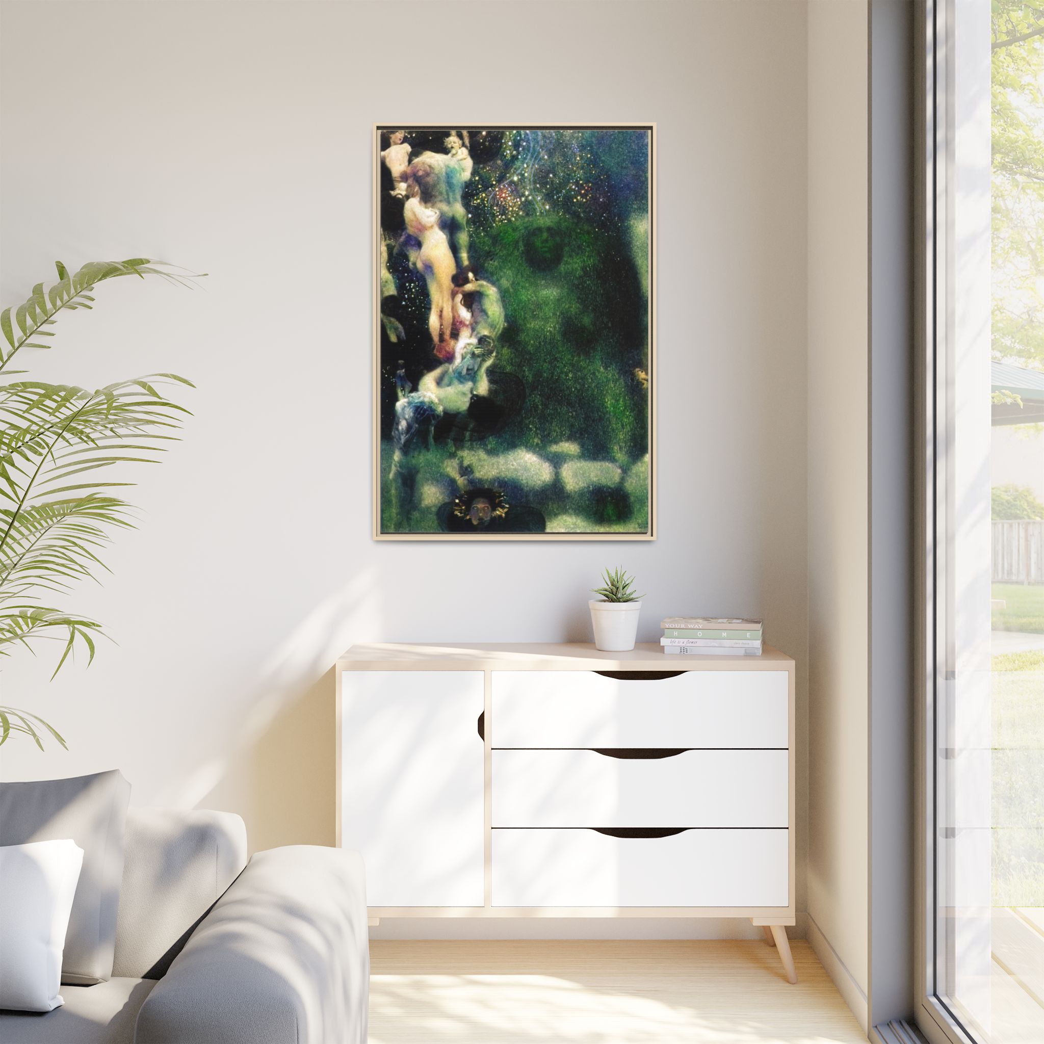Philosophy (1907) Framed Canvas | Gustav Klimt Wall Art