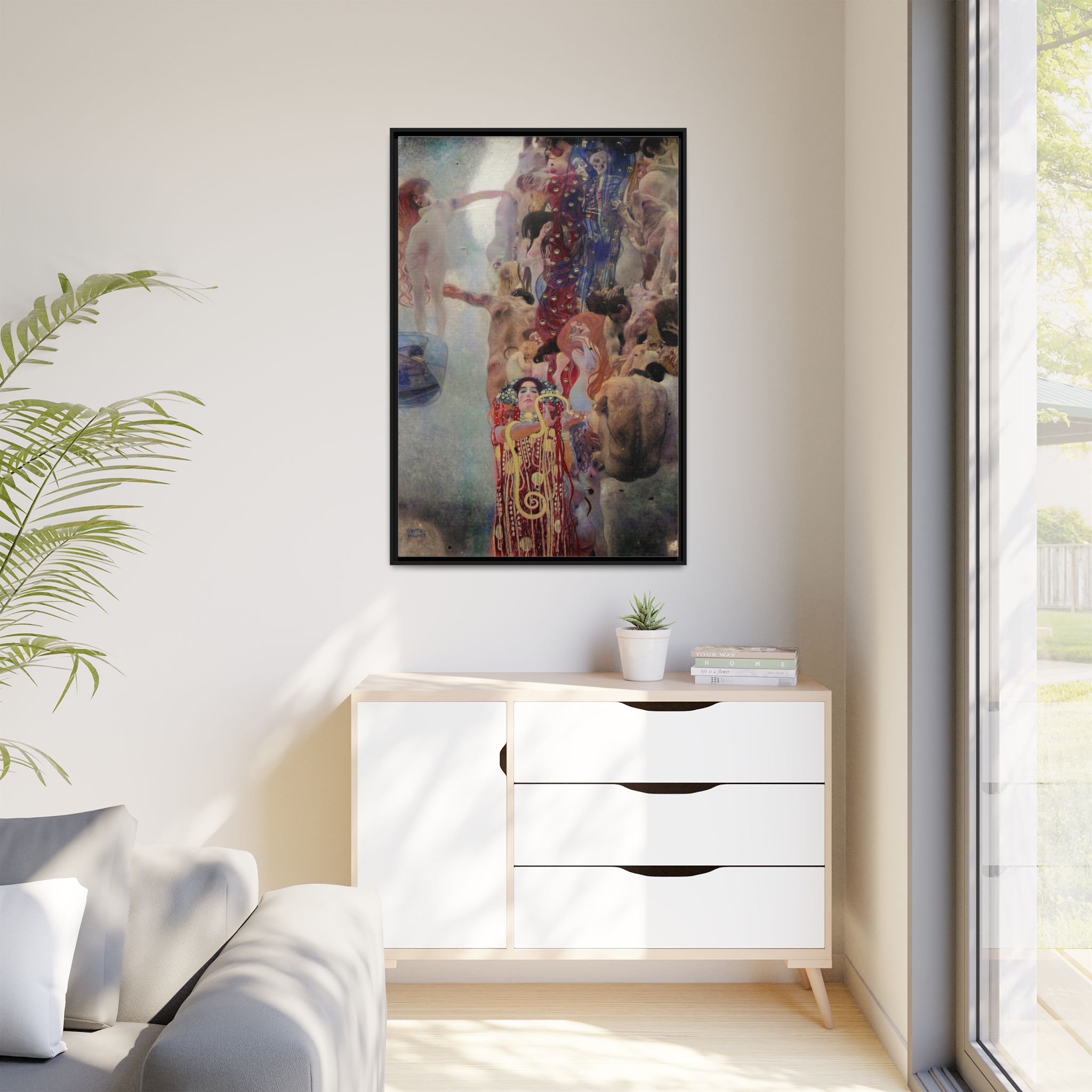 Medicine (1907 CE) Framed Canvas | Gustav Klimt Wall Art