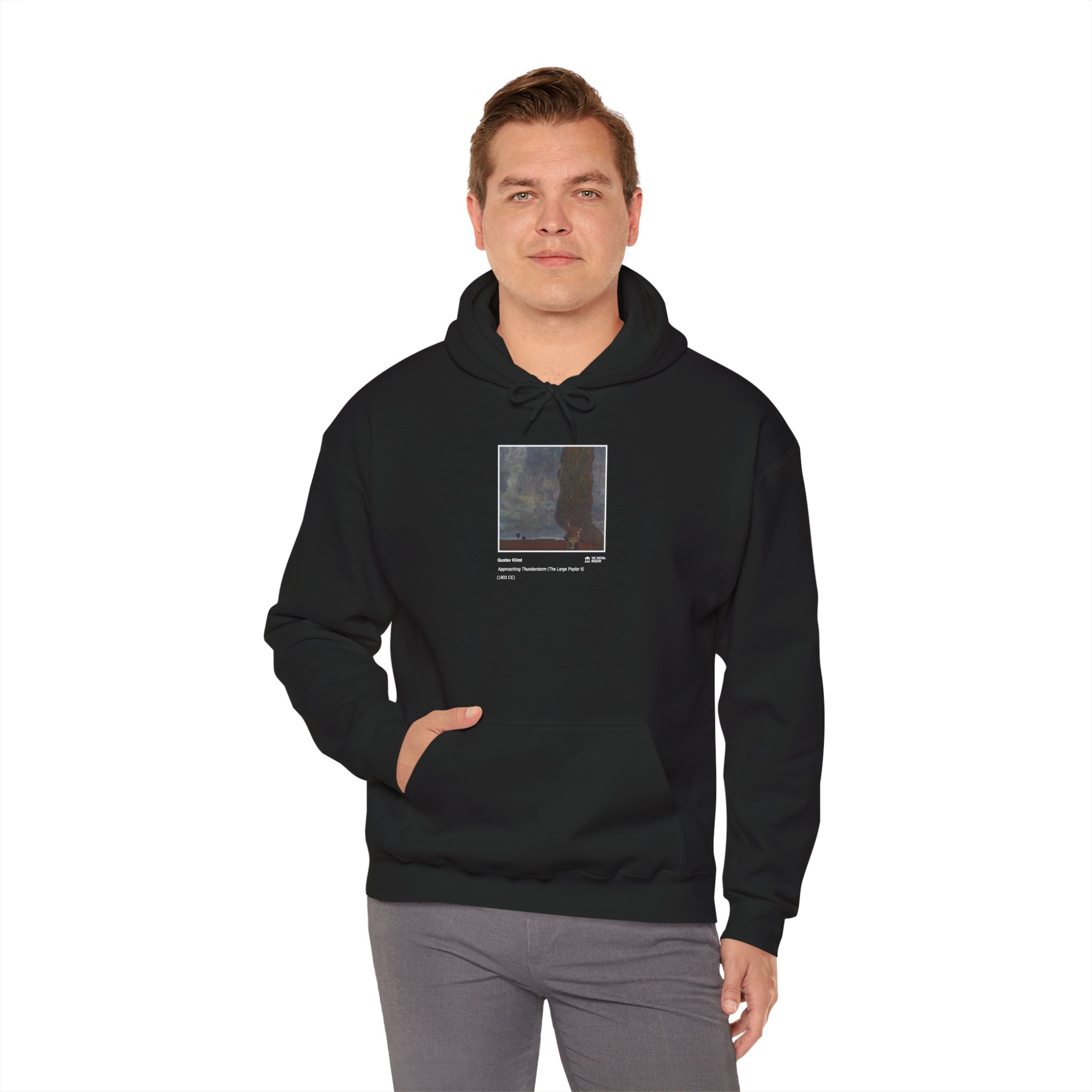 Approaching Thunderstorm (The Large Poplar II) (1903) Hoodie | Gustav Klimt