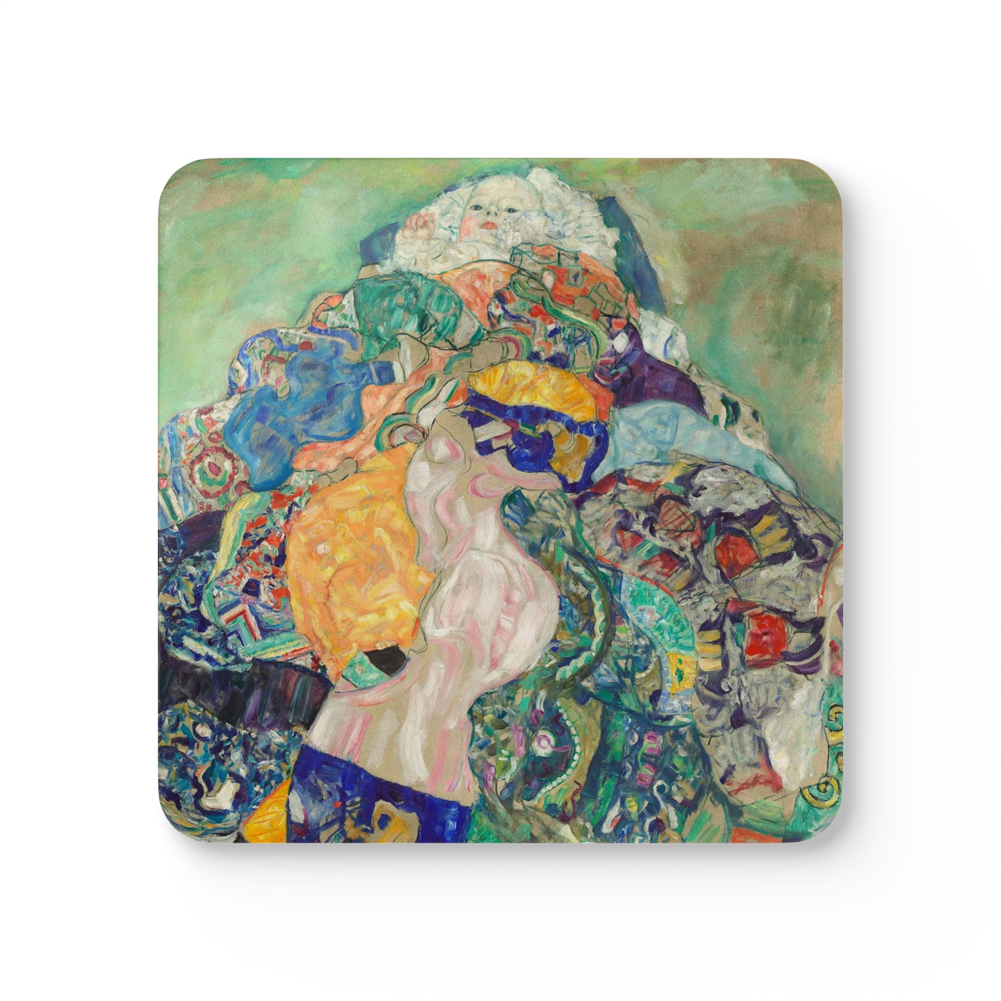 Baby (Cradle) (1917-1918) Coaster Set | Gustav Klimt