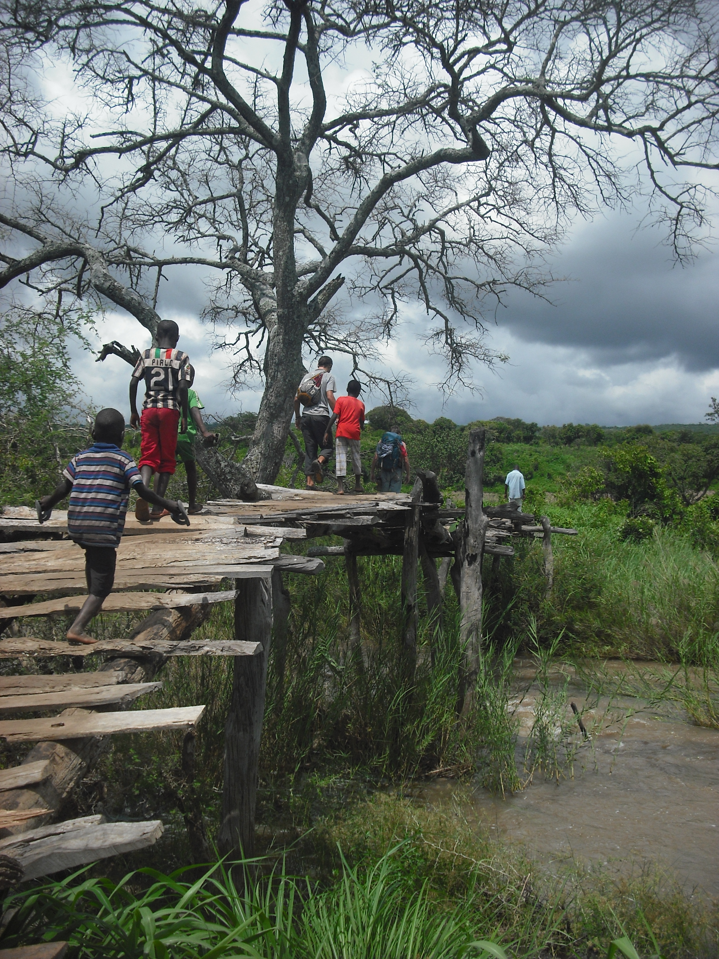 Crossing our way unofficially into Tanzania.