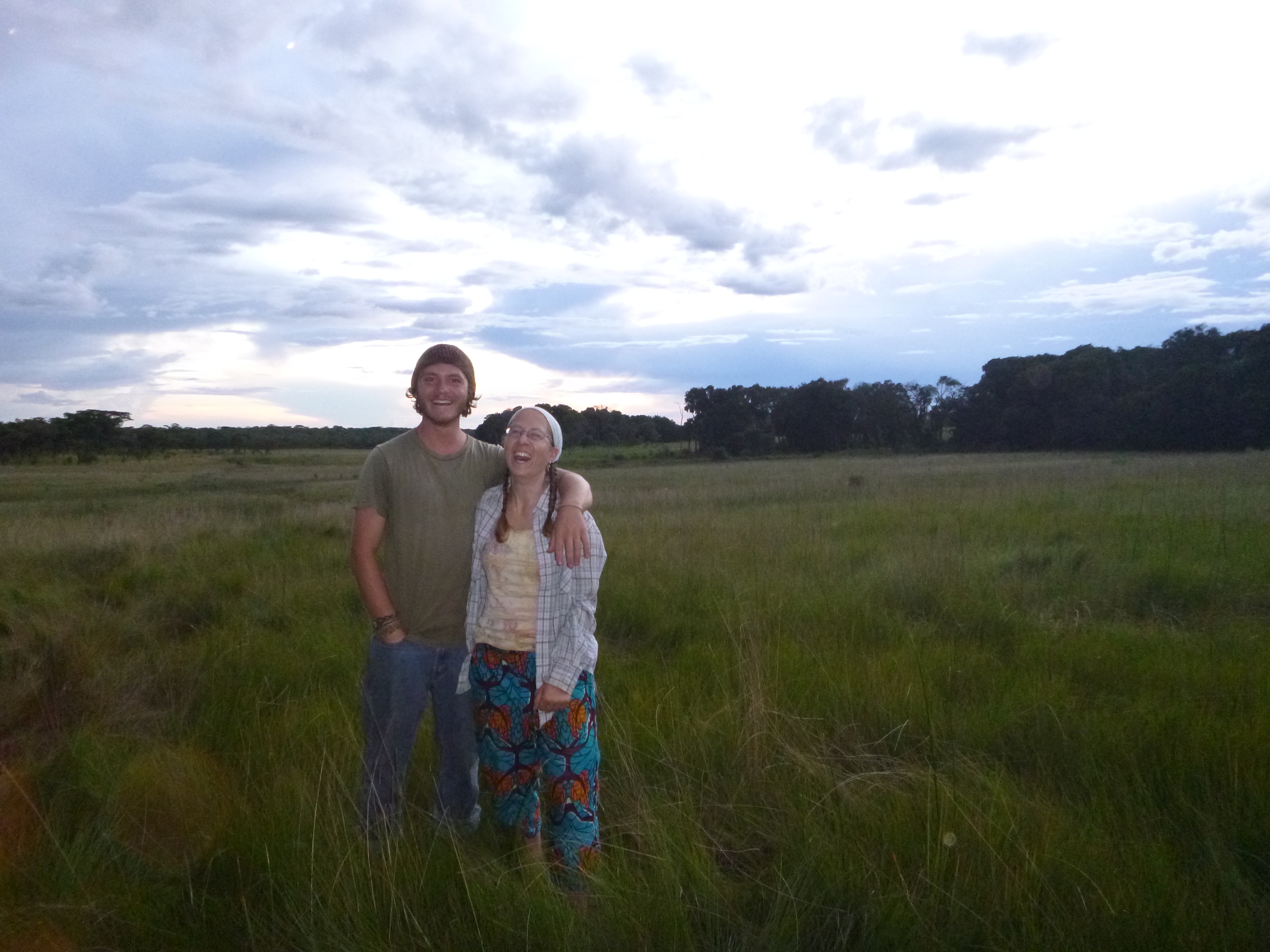 Me and Adam at the dambo in Mfuba.