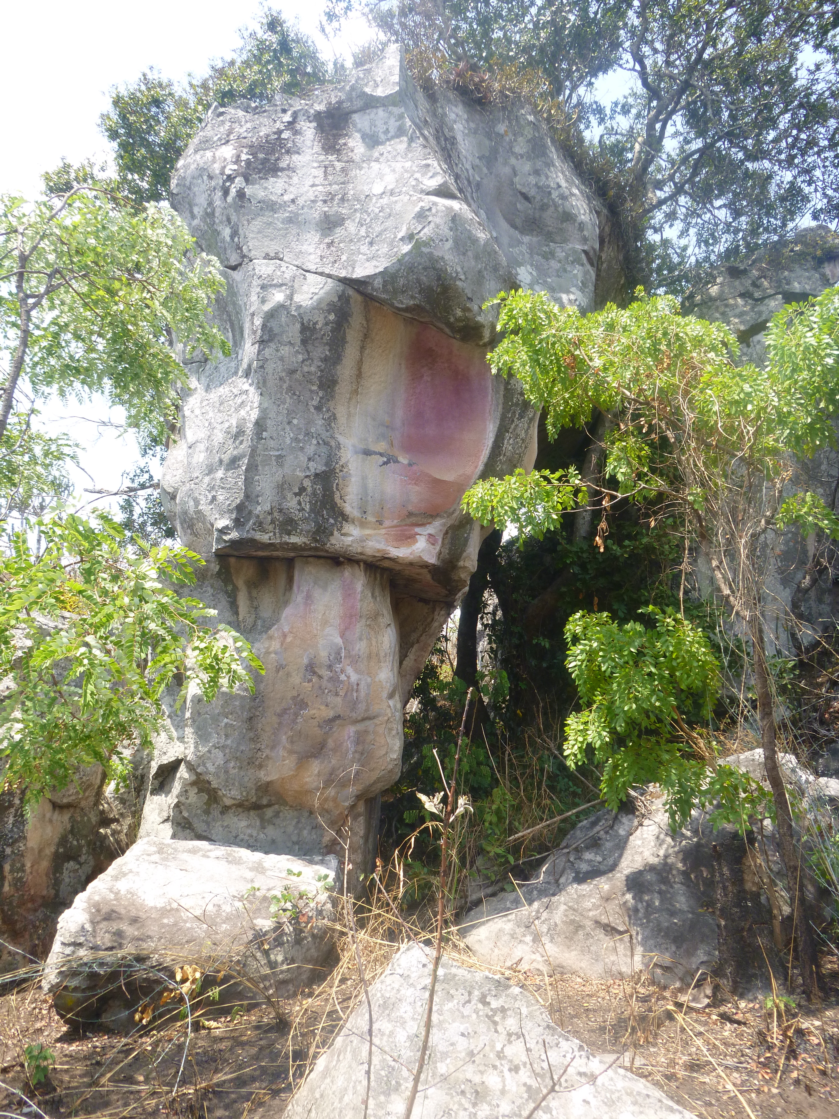 Rock outcrops outside Kasama.