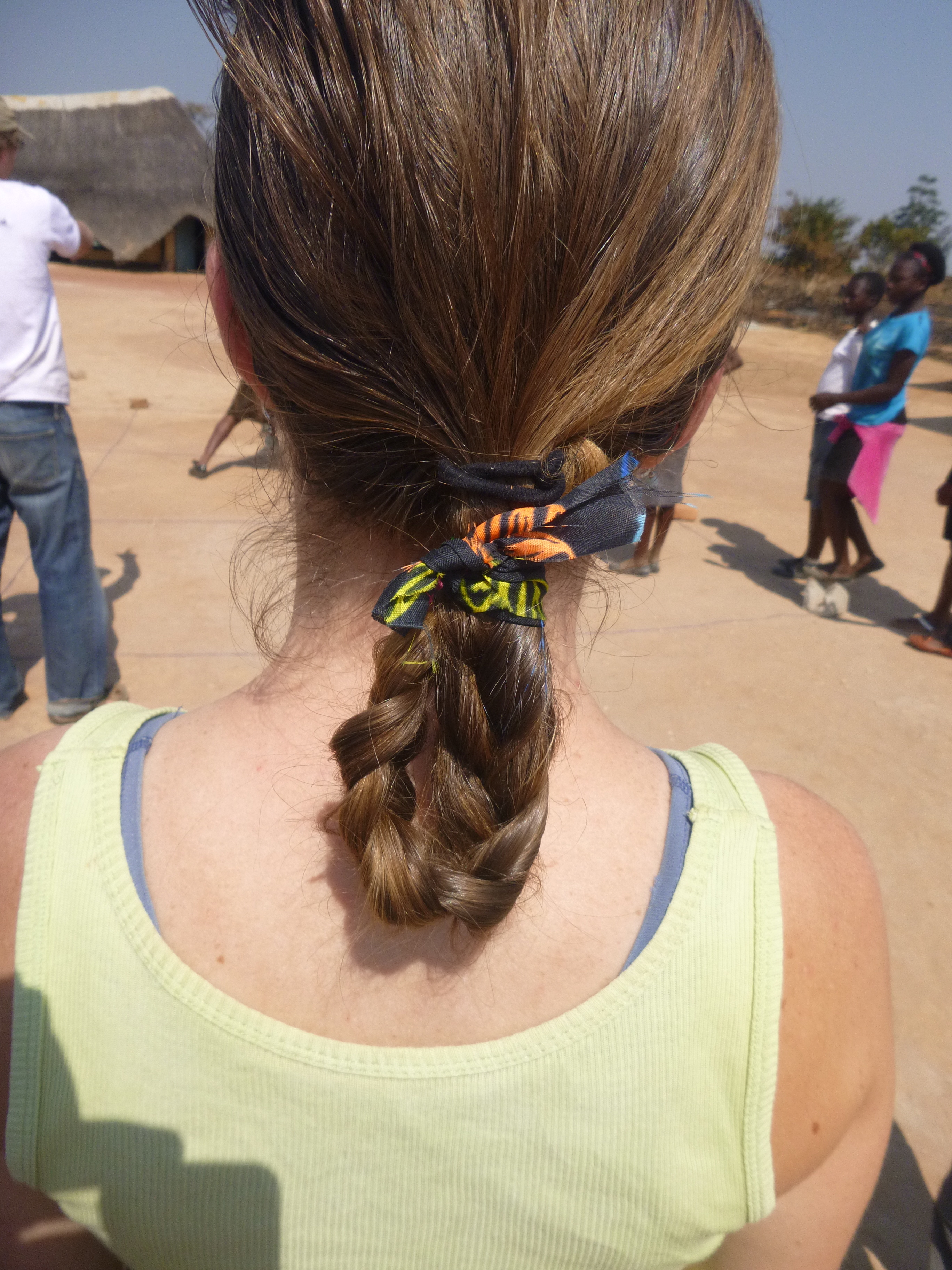 My awesomely braided hair. This was the first of two times I got braids over the week of Camp GLOW.