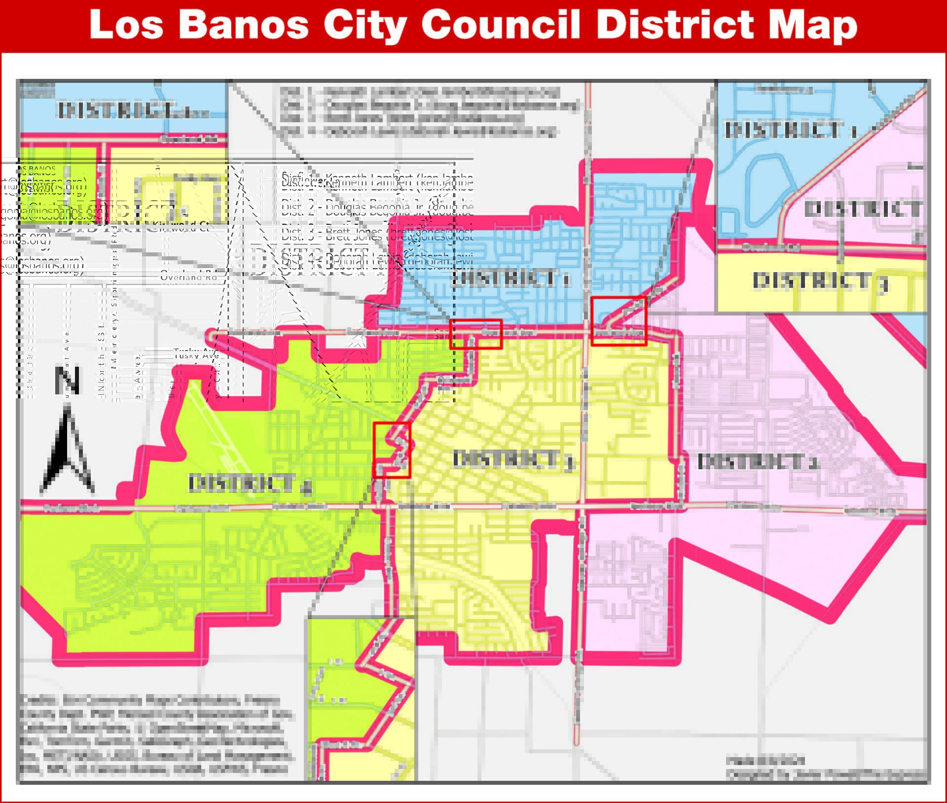 Races Set For Control Of LB City Council The Westside Express Los Banos District Map 