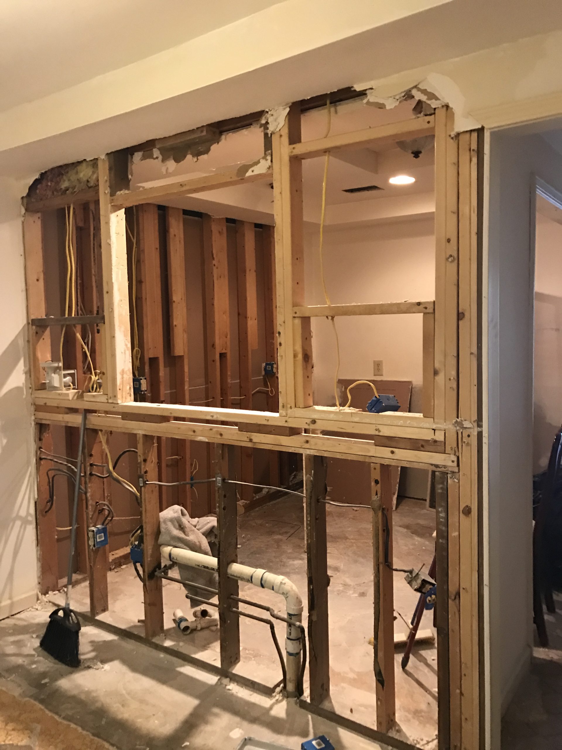 During our 1970s kitchen remodel