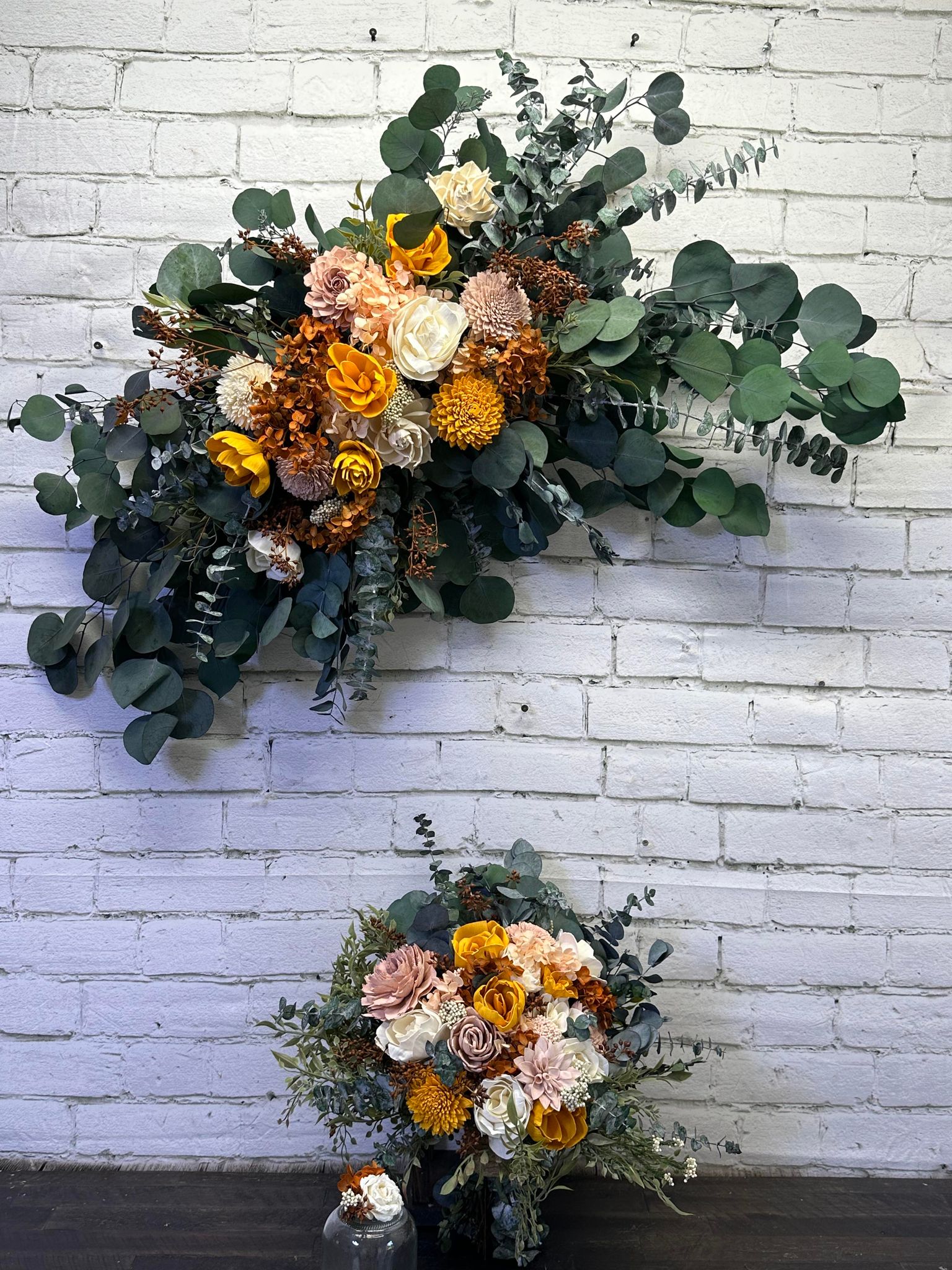Gorgeous bridal bouquet showcasing a blend of lively and colorful blooms