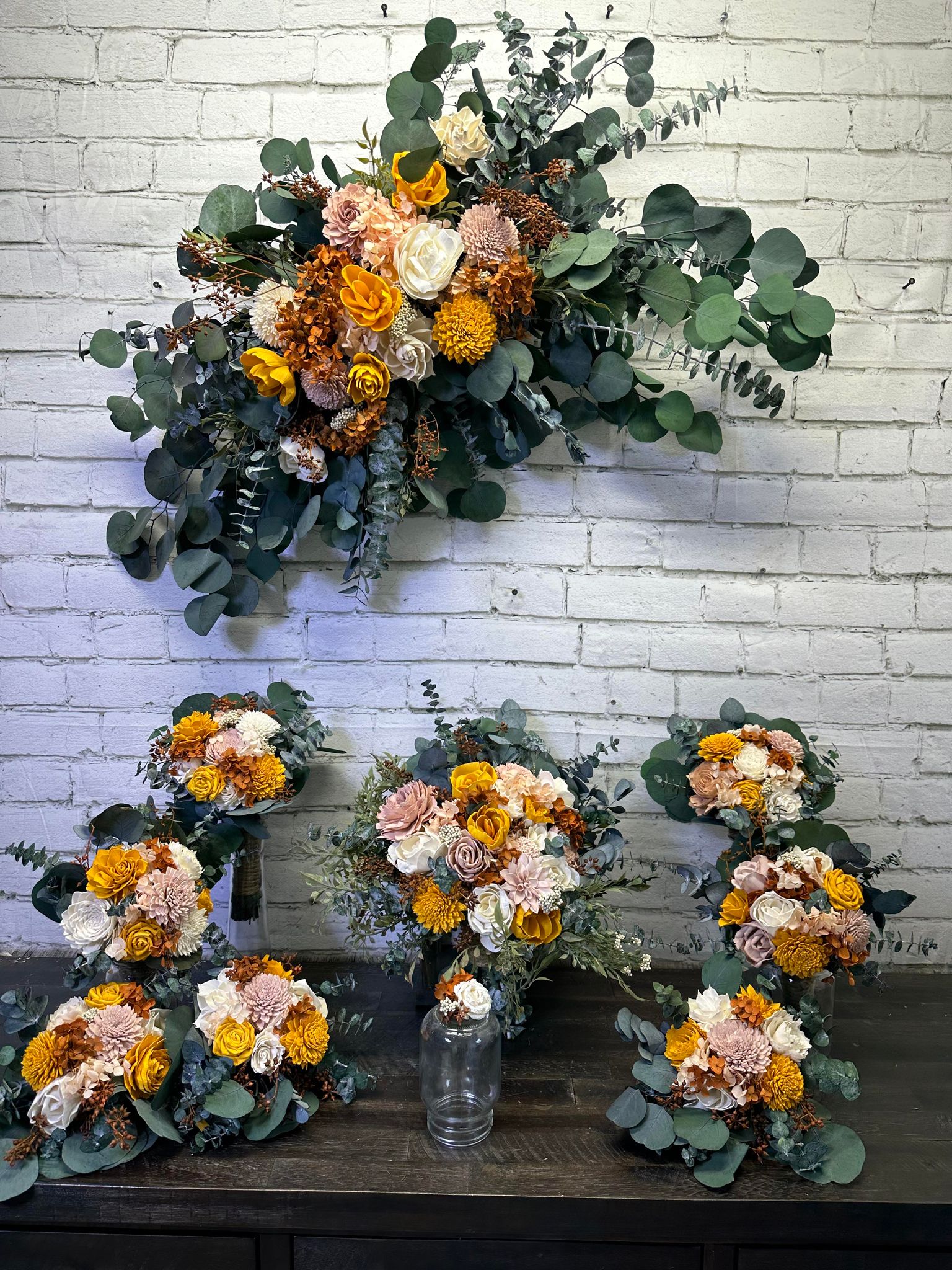 Gorgeous bridal bouquet showcasing a blend of lively and colorful blooms