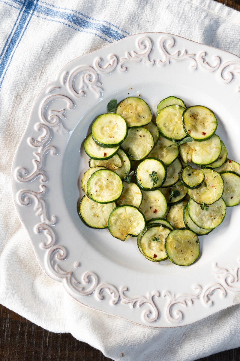 10Minute Garlic and Herb Sautéed Zucchini The Wimpy Vegetarian
