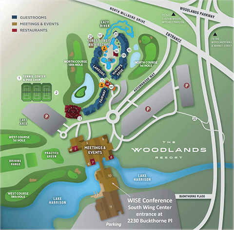 2025 Parking Woodlands Resort Map 