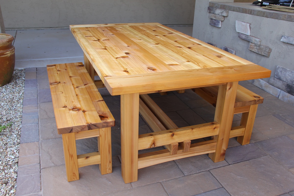 209 Rustic Outdoor Table 2 Of 2 The Wood Whisperer