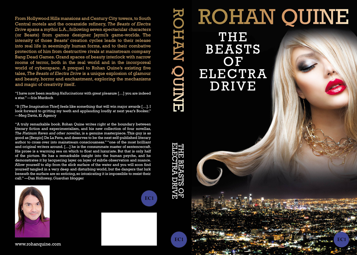 Rohan Quine incorporates magical realism, science fiction, and horror in The Beasts of Electra Drive, a literary prequel to a series of novels and novellas set in a shared universe.