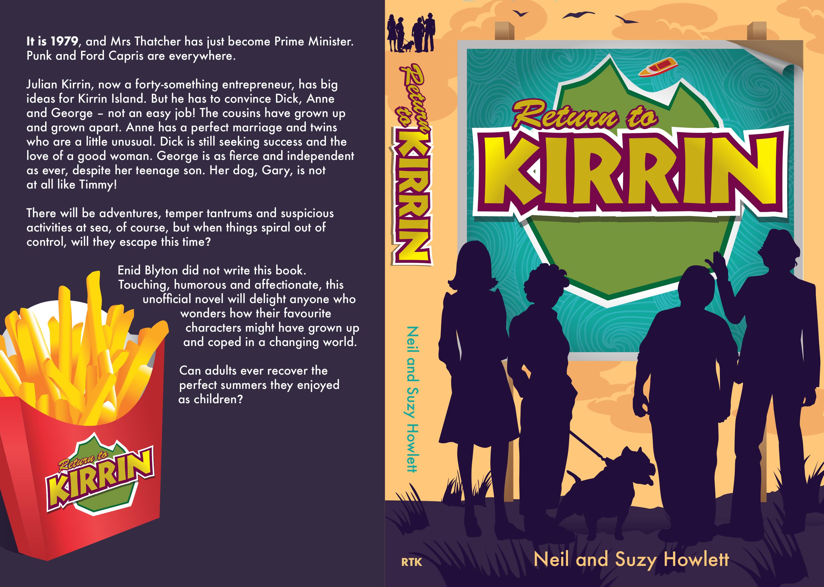 Suzy Howlett and her husband Neil have penned Return to Kirrin, a pastiche/romance/cozy mystery/retro novel that reimagines Enid Blyton’s Famous Five as forty-somethings in 1979’s England.