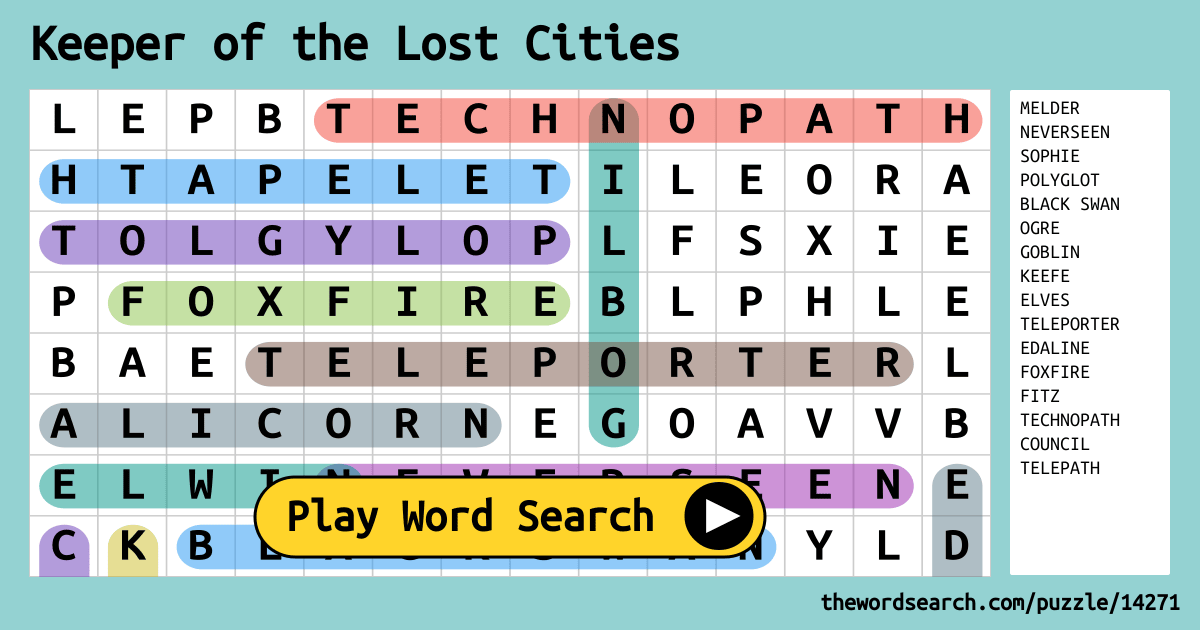download word search on keeper of the lost cities