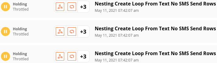 Holding of loop iterations in Zapier after exceeding rate limits