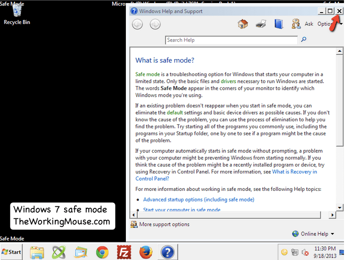 I tried to go back to safe mode to make sure I completed the ownership correctly, but it won't let me back in. How to Start Windows 7 in Safe Mode | Working Mouse