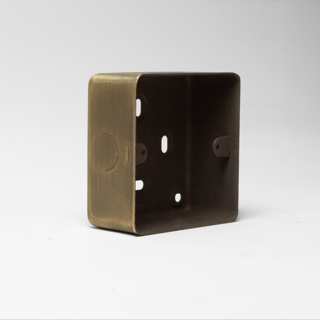 Antique Brass Single Back Box
