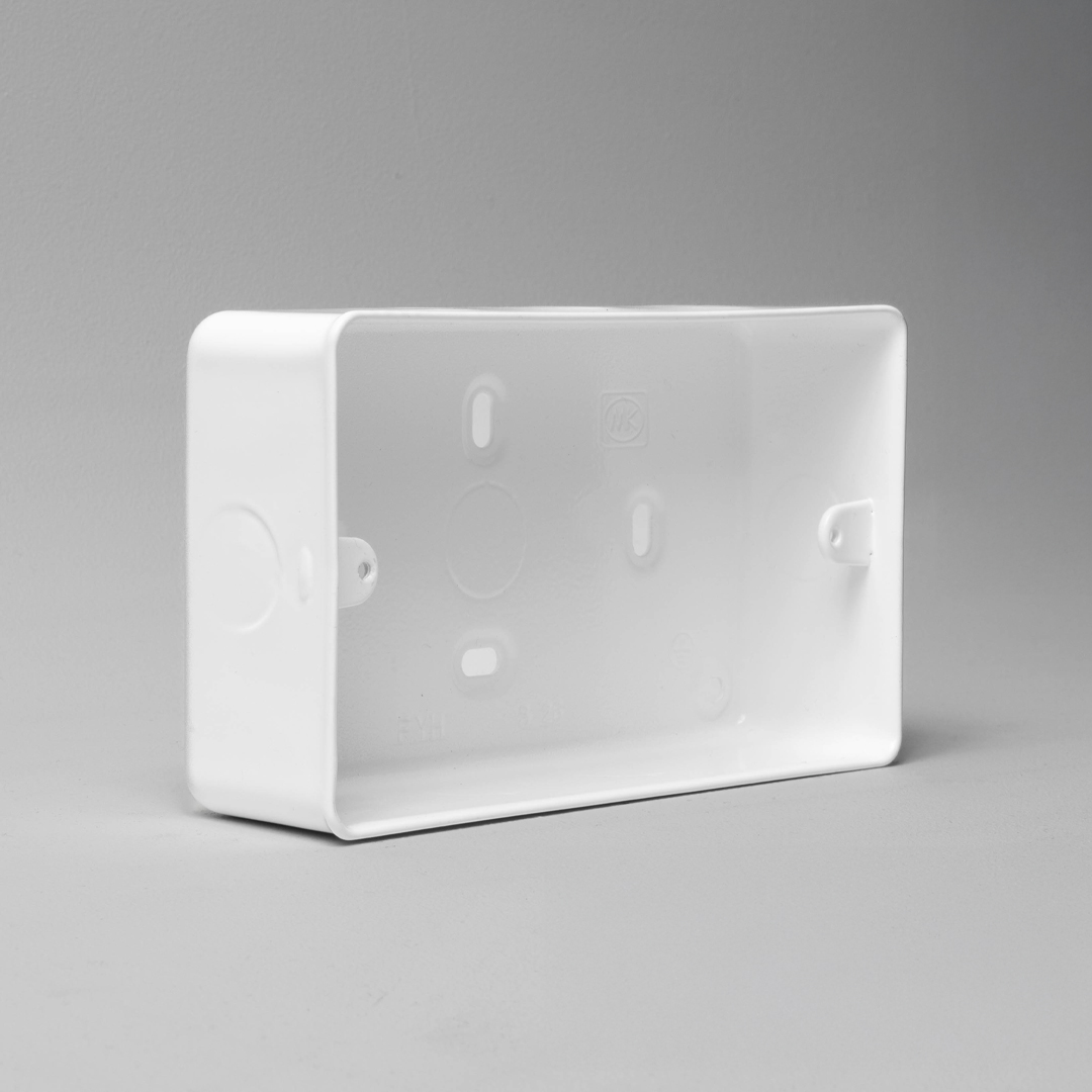 White Double Back Box