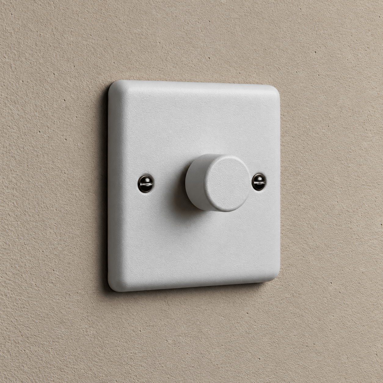 Feather Grey 1 Gang 2 Way Dimmer