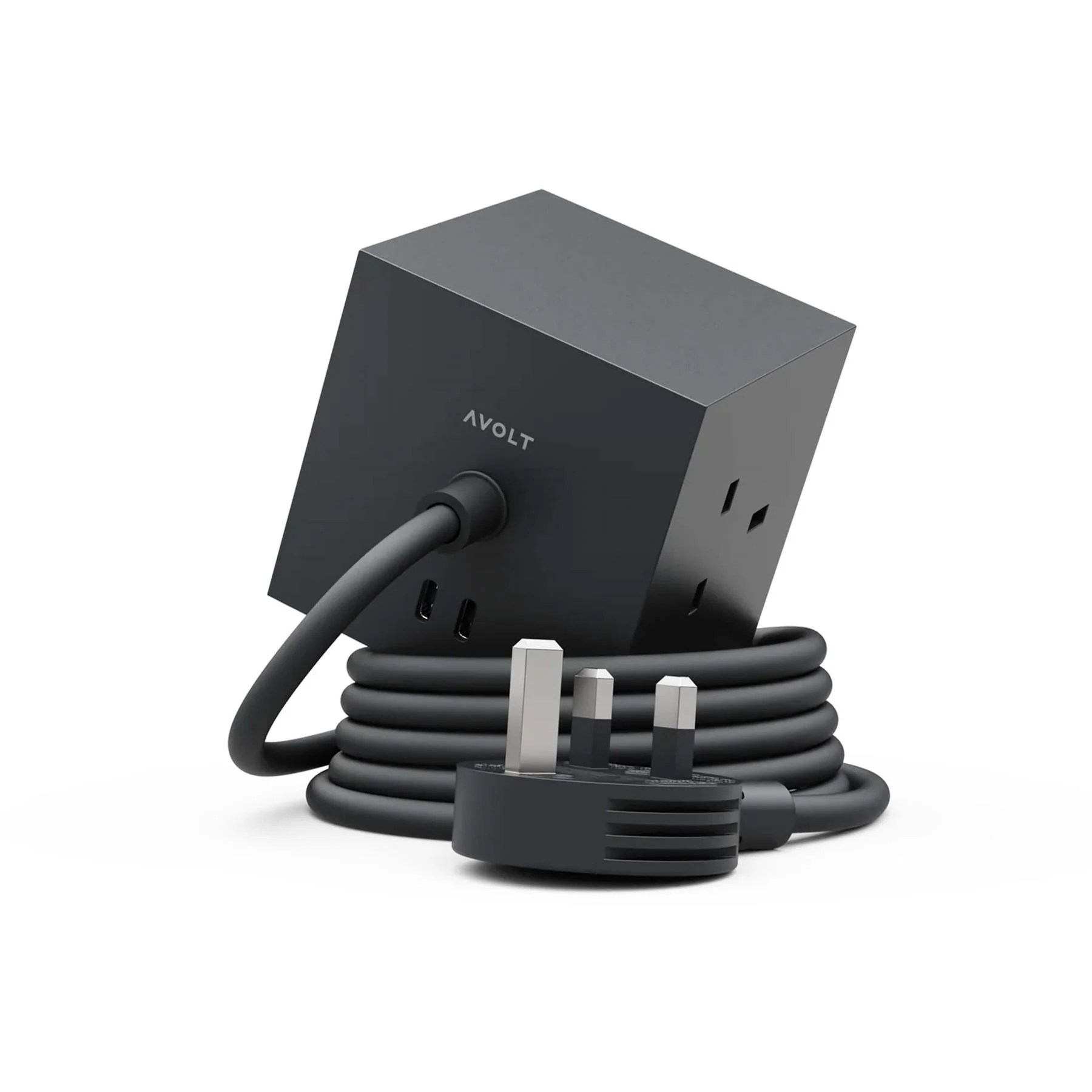 AVOLT Square 1 Power Extension Lead - Stockholm Black