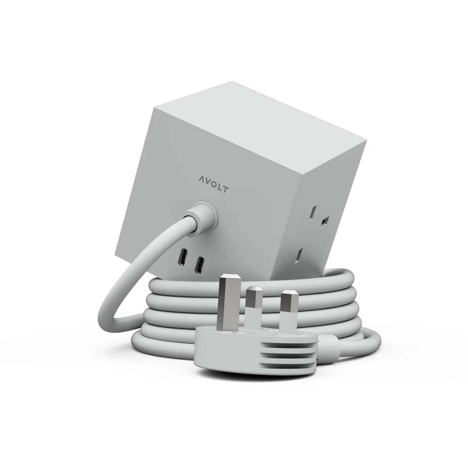 AVOLT Square 1 Power Extension Lead - Gotland Grey