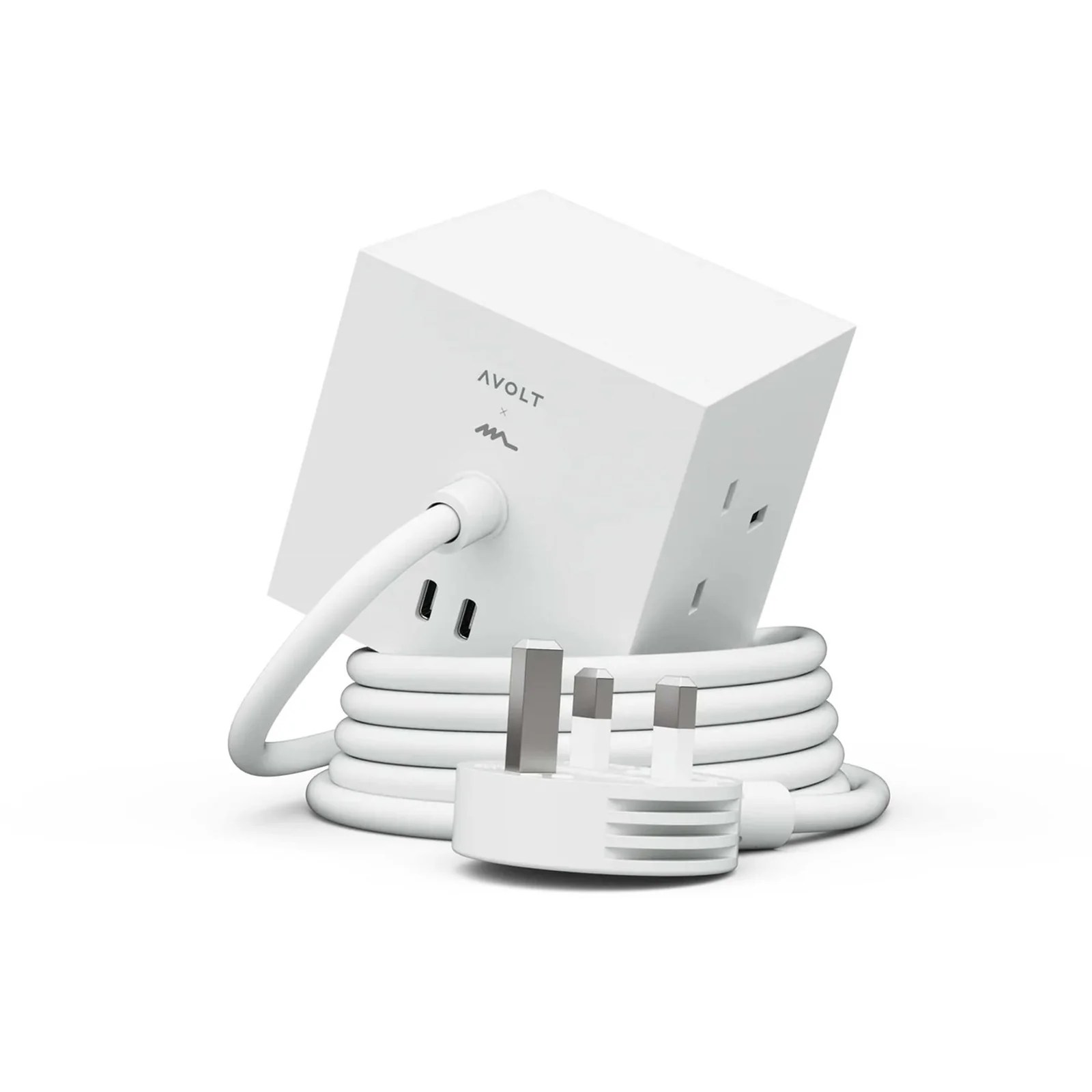 AVOLT Square 1 Power Extension Lead - Opal White