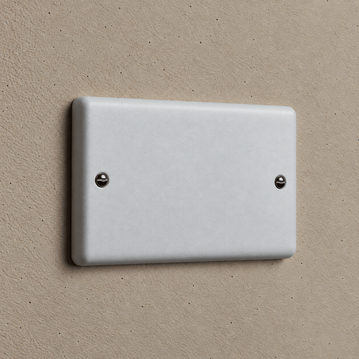 Feather Grey Double Blank Plate