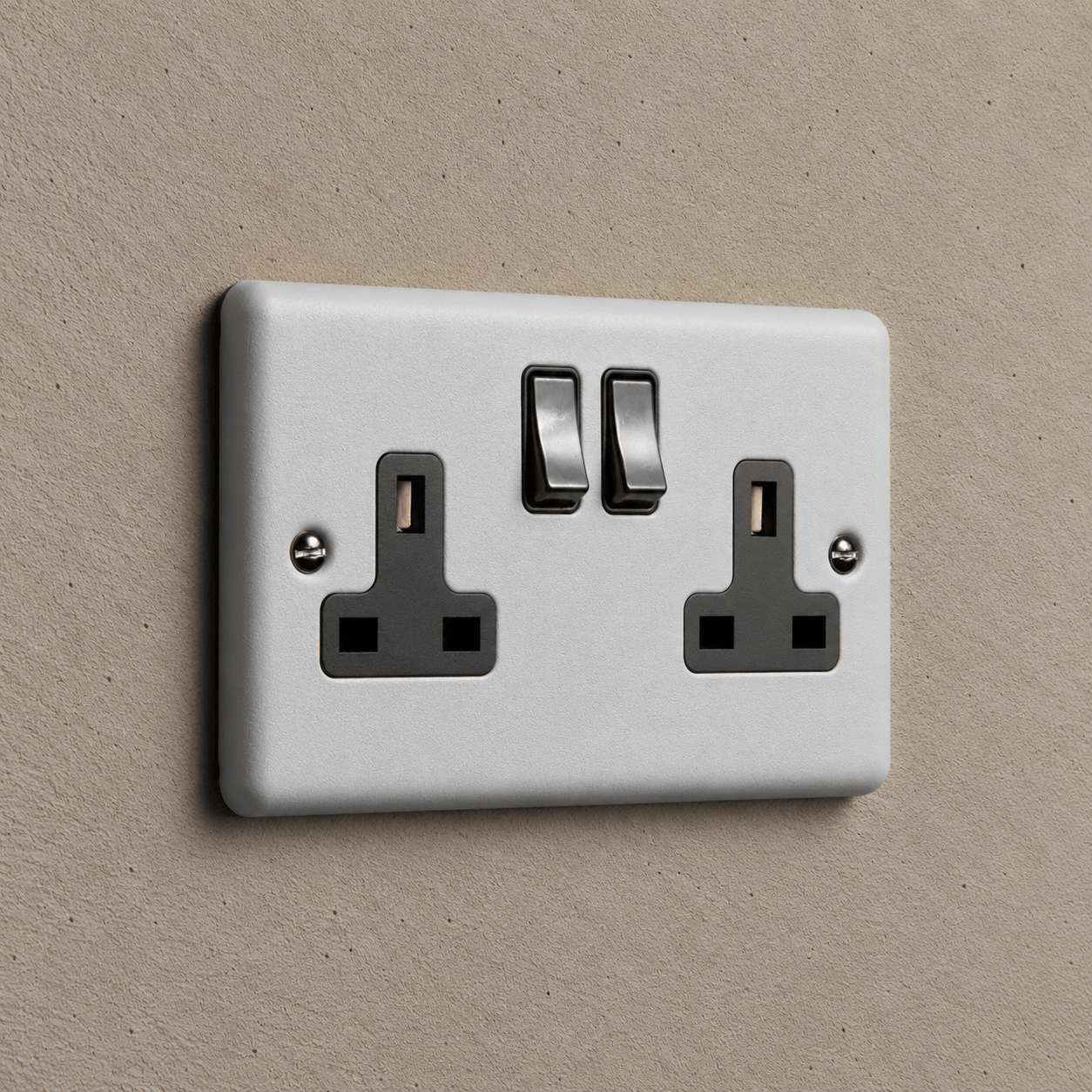 Feather Grey Double Socket