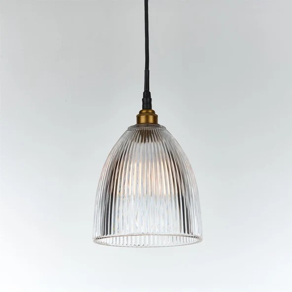 Elongated Prismatic Pendant Light -