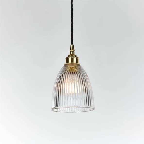 Elongated Prismatic Pendant Light