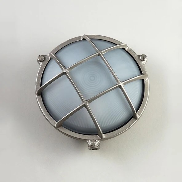 The Anchor Round Bulkhead Light: Nickel