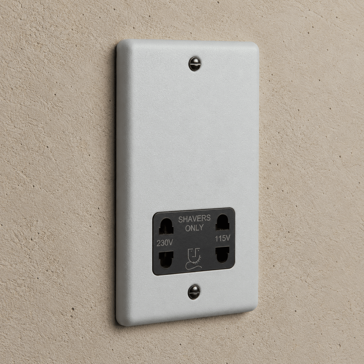 Feather Grey Shaver Socket