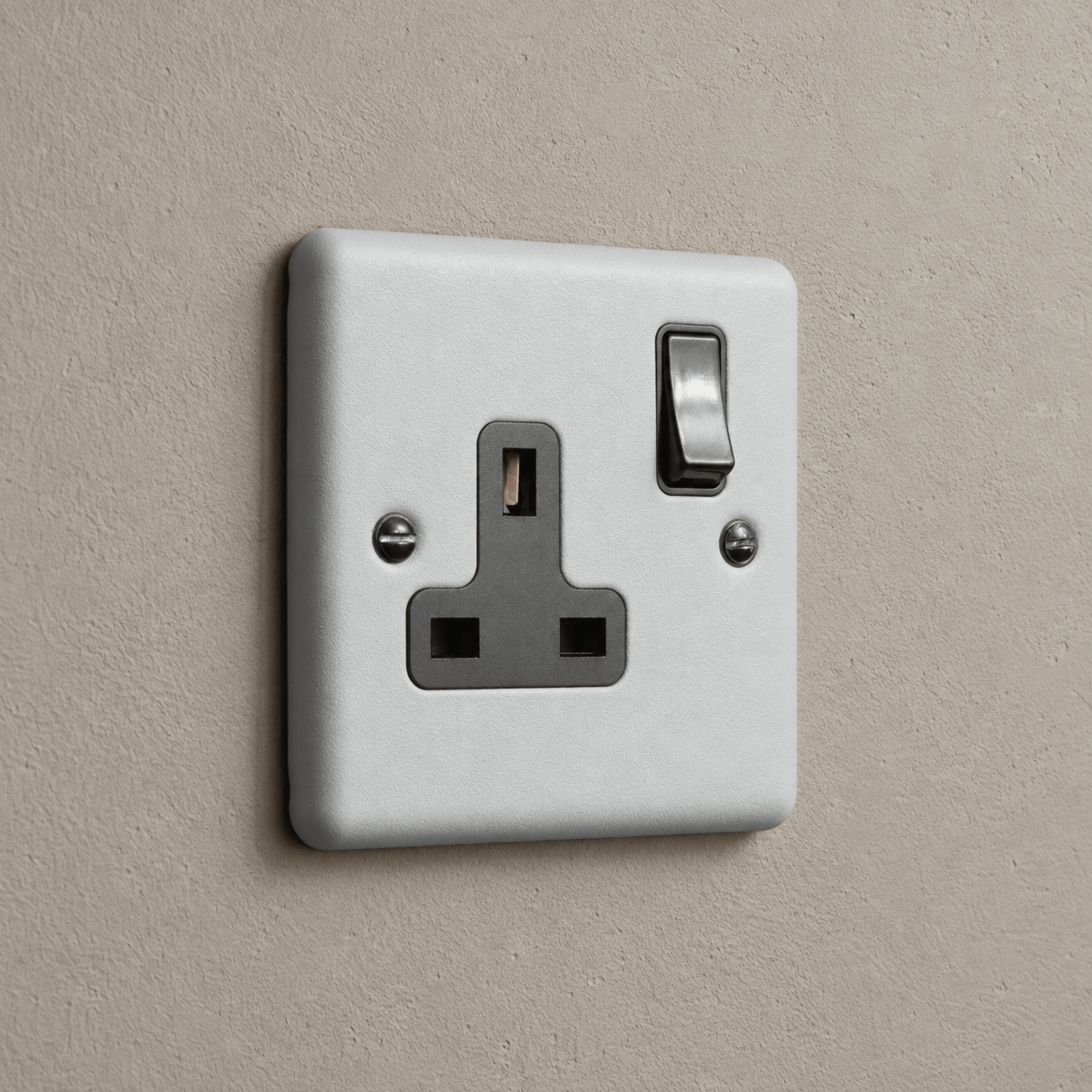 Feather Grey Single Socket