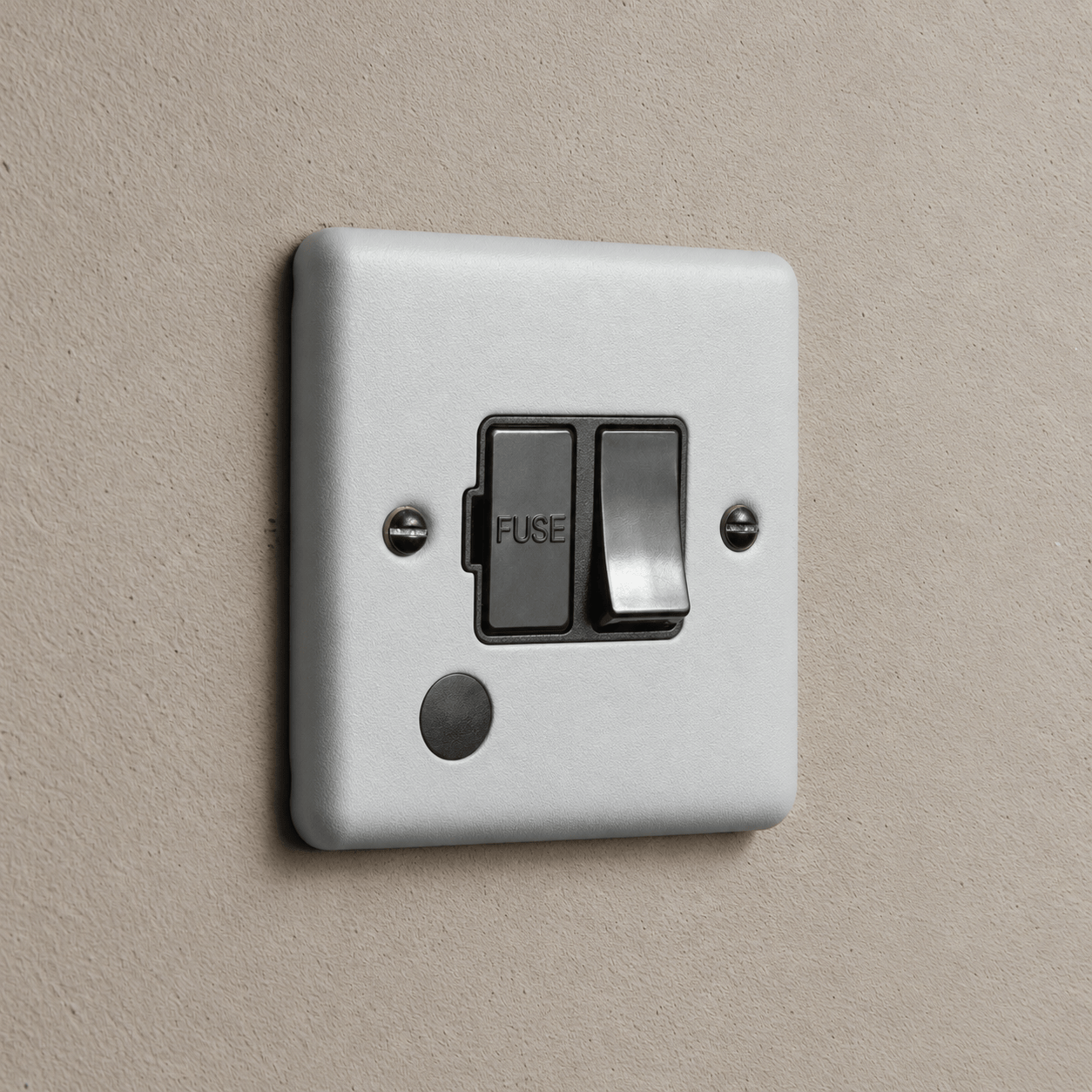 Feather Grey Switched Fused Connection Switch With Flex