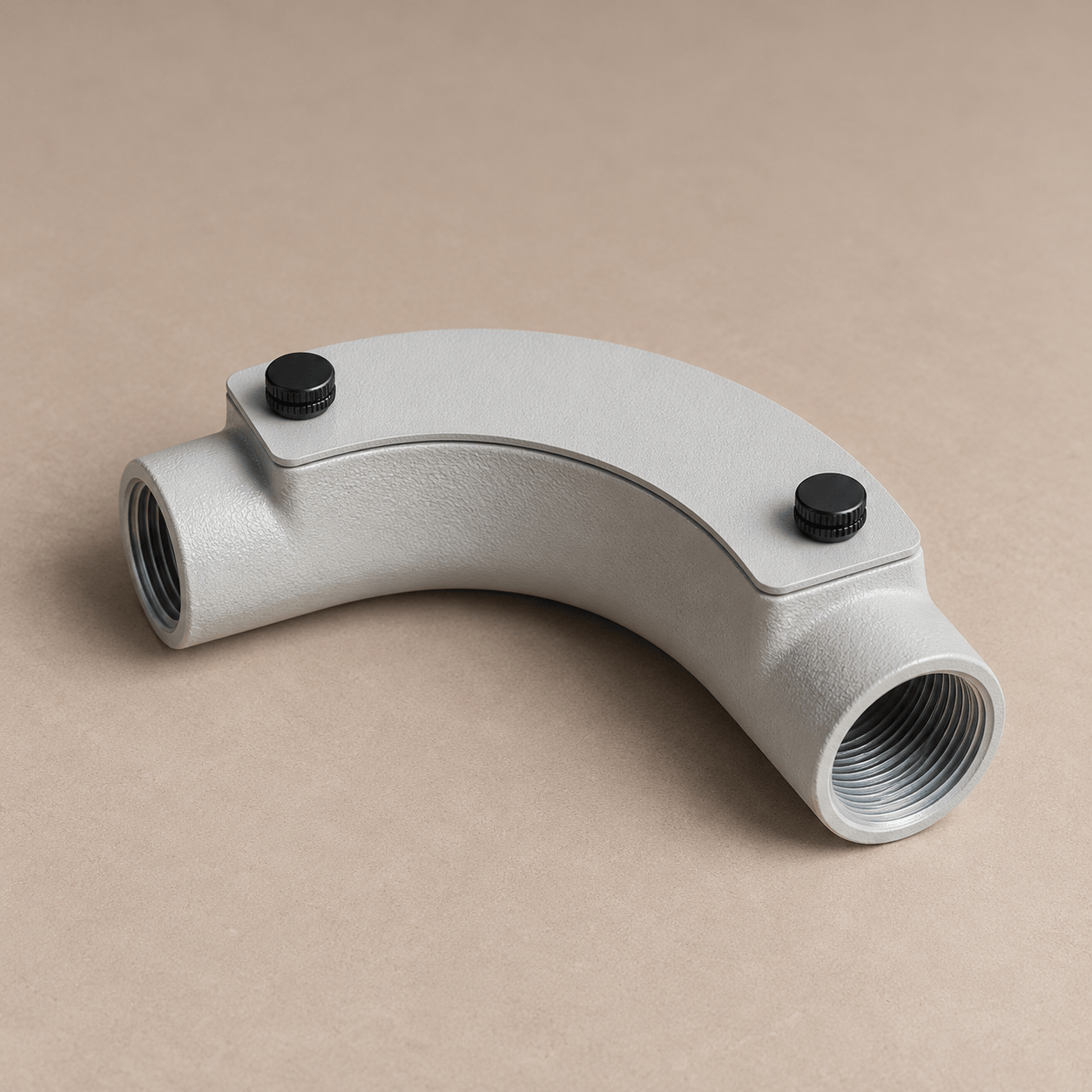 20mm Conduit Inspection Bend – Feather Grey