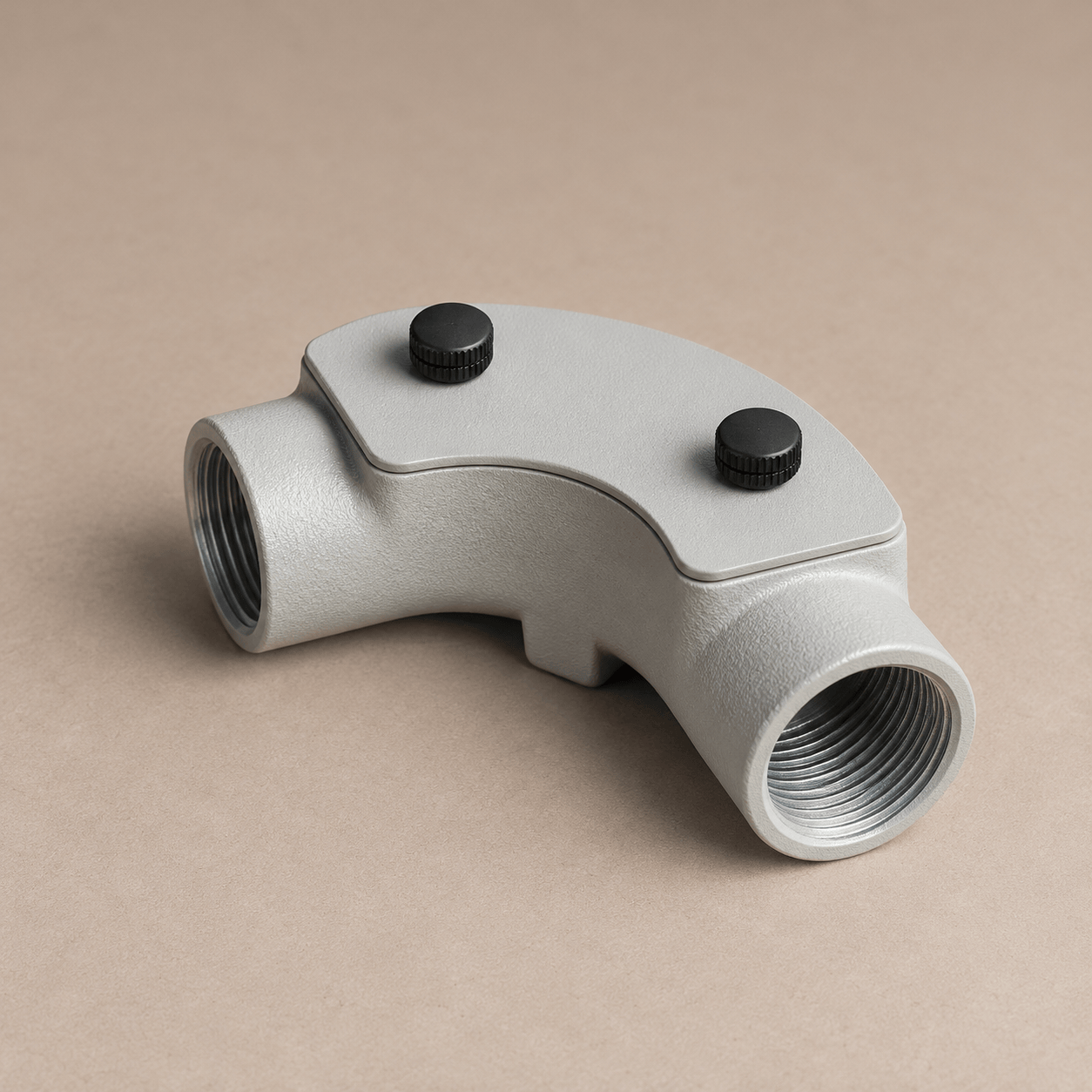 20mm Conduit Inspection Elbow – Feather Grey