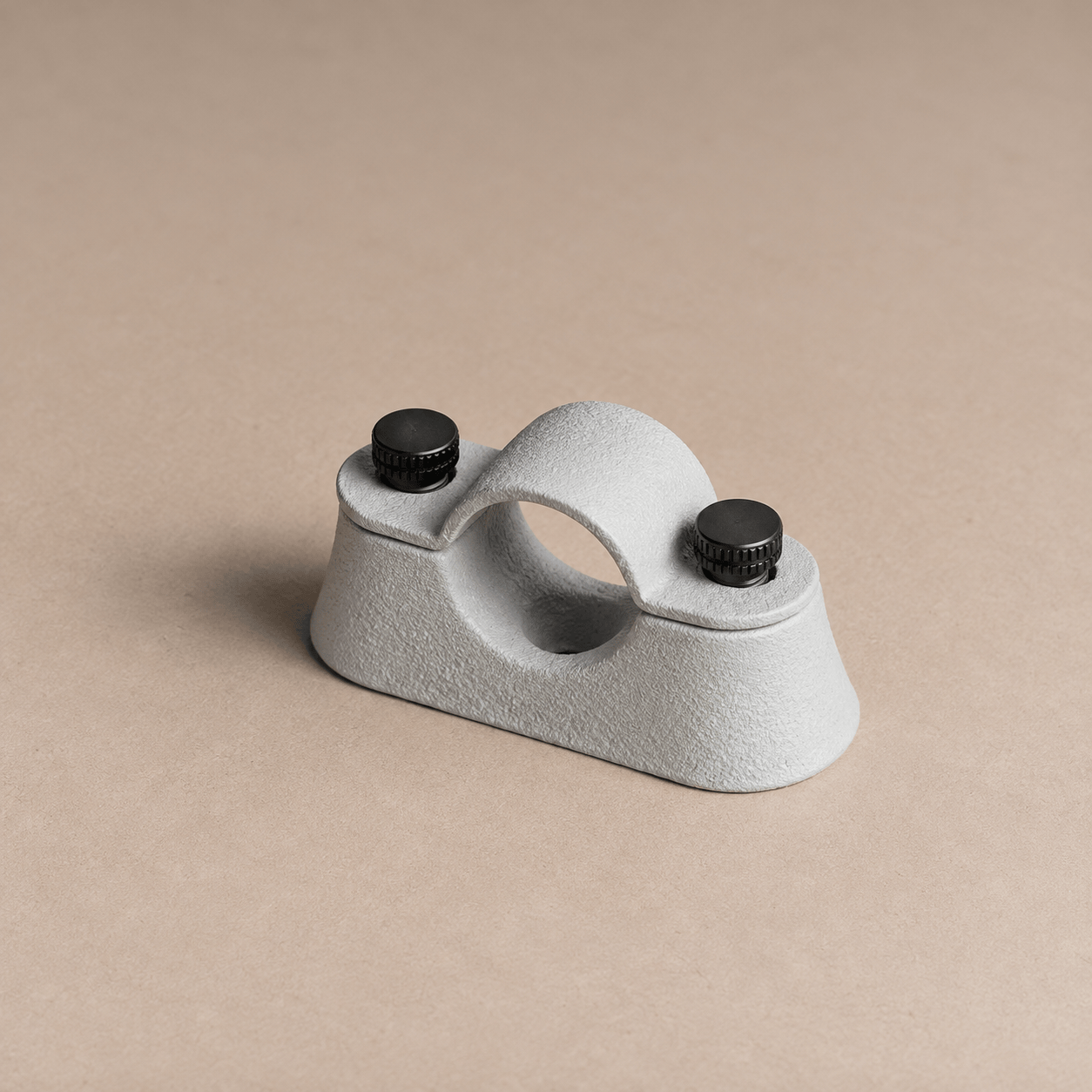 20mm Conduit Distance Saddle – Feather Grey