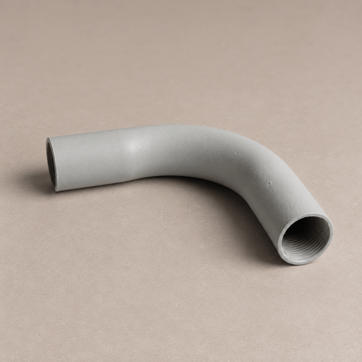 20mm Conduit Solid Bend – Feather Grey
