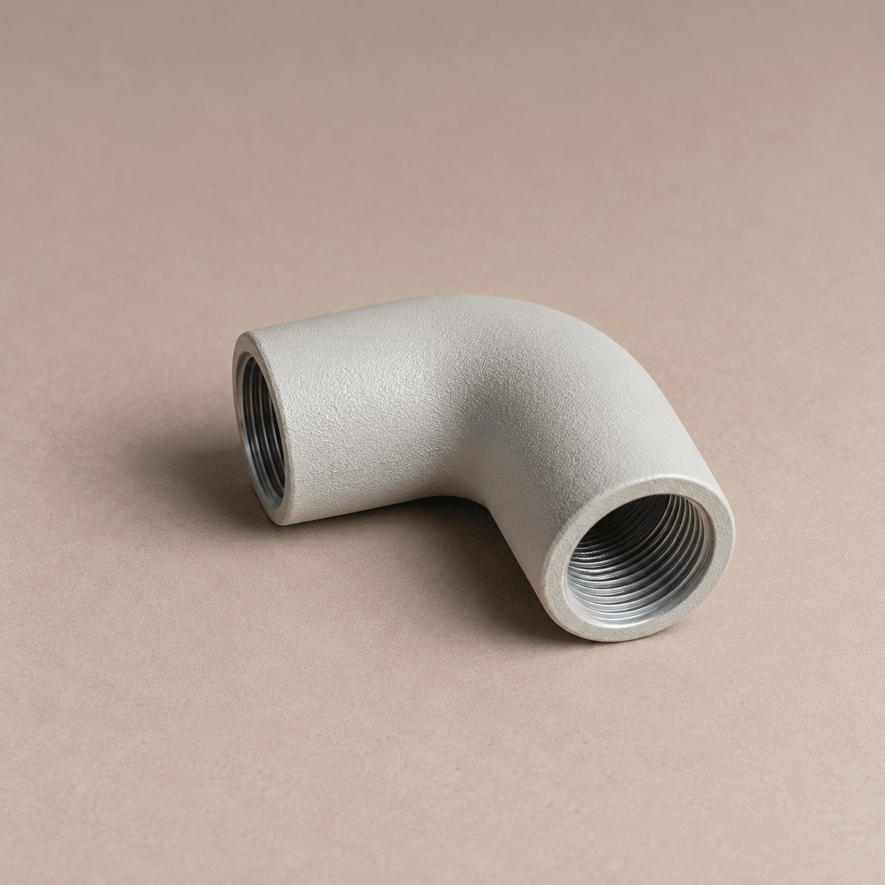 20mm Conduit Solid Elbow – Feather Grey