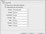 Default Shift Assignment Wizard Xpress Software Inc