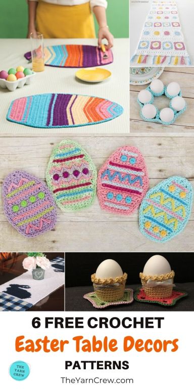 6 Free Crochet Easter Table Decor Patterns PIN 3