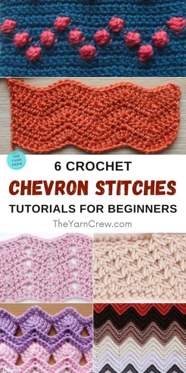 6 Crochet Chevron Stitch Tutorials For Beginners PIN 1