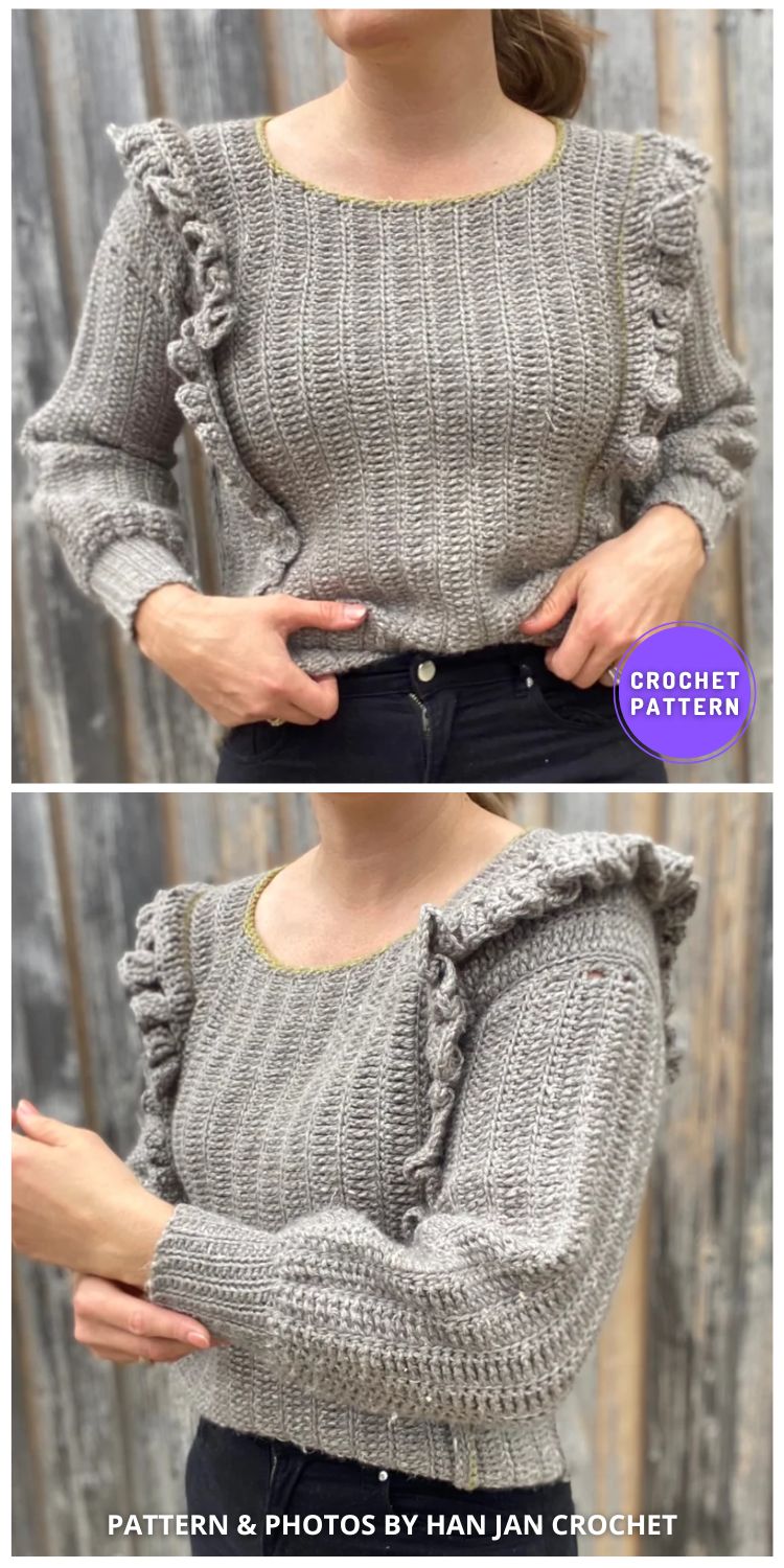 8 Crochet Ruffle Top Patterns For Women - The Yarn Crew