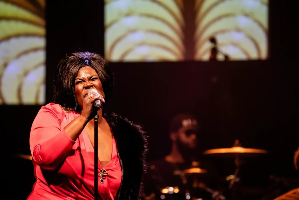 A photo from the “Queen of Soul” Tribute at Charleston Music Hall on March 22nd, 2019. Photo by Everette Zuraw