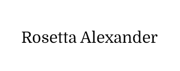 Rosetta Alexander