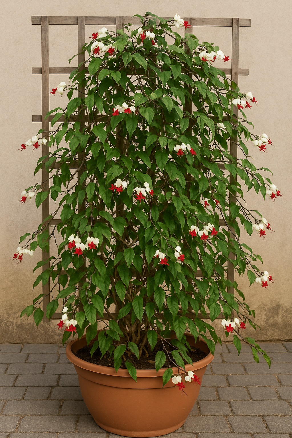 bleeding heart vine in a container