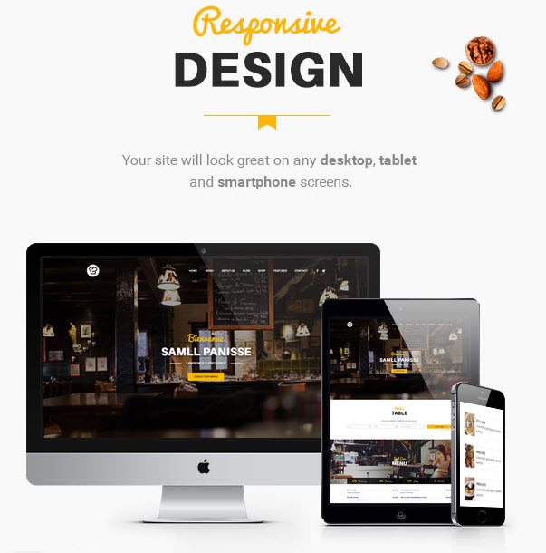 · being able to select from a variety . WordPress Restaurant Theme for Restaurant website-Resca